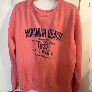 Miramar Beach Coral Sweatshirt